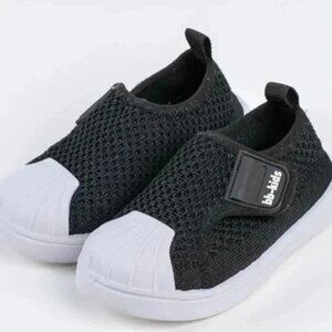 BB Kids Non-Slip Baby Shoe Socks – Black (Toddler US 6-7) | Soft, Cute & Comfy!